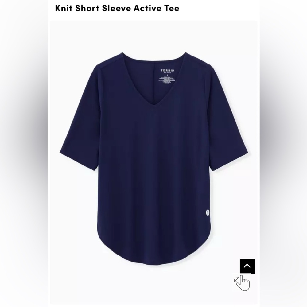 Torrid Knit Sleeve Active Tee